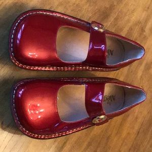 Alegria Red Mary Jane shoes. Size 38/8.